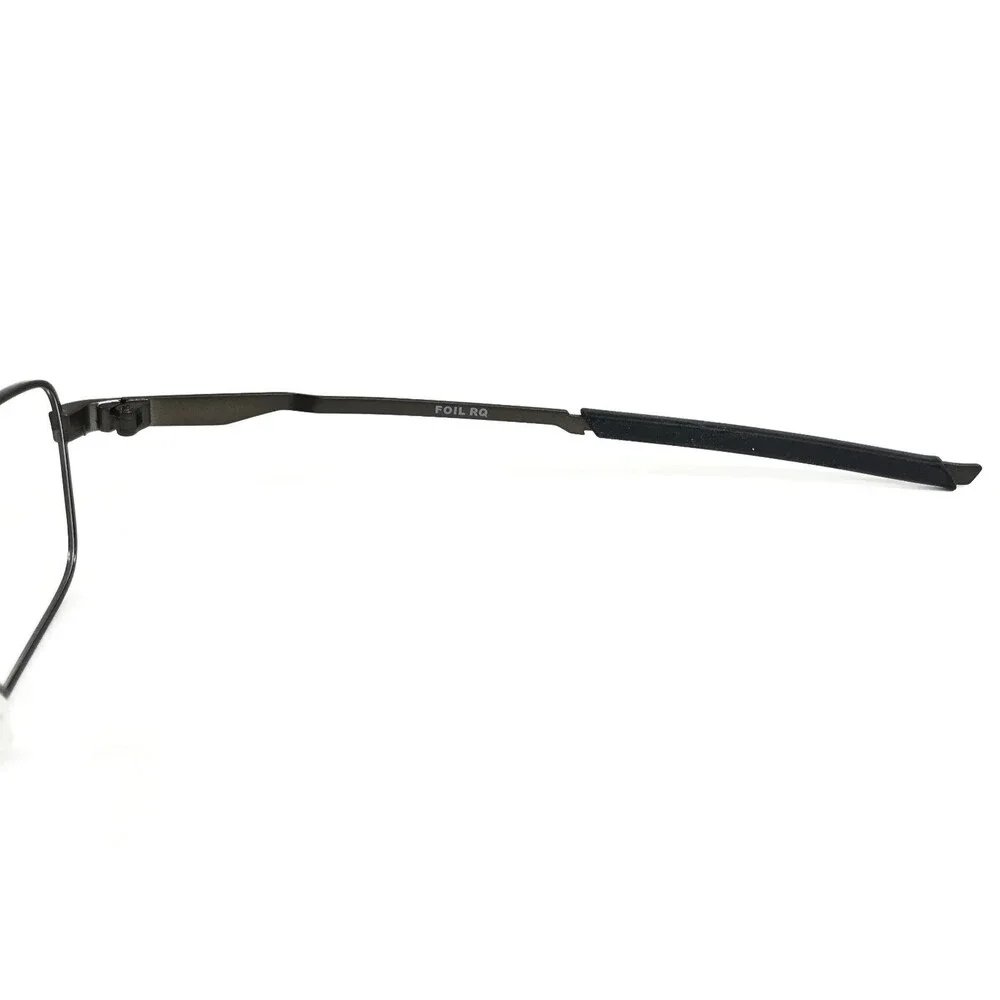Oakley Eyeglasses Frames Foil RQ OX3036-0255 Pewter Rectangle Wire Rim 55-18-140